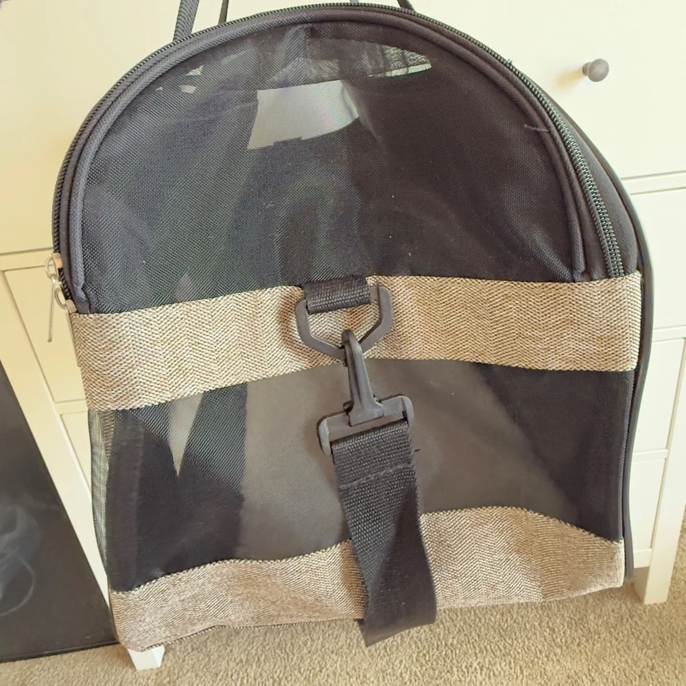 AKC Tan and Black Dog Travel Carrier